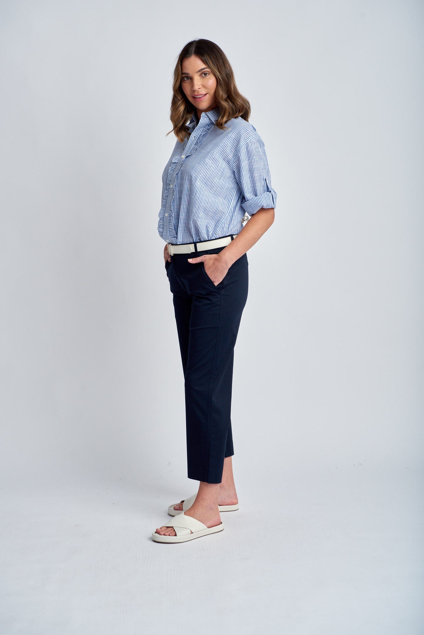 Straight Leg Cropped Pant (5236-S24)