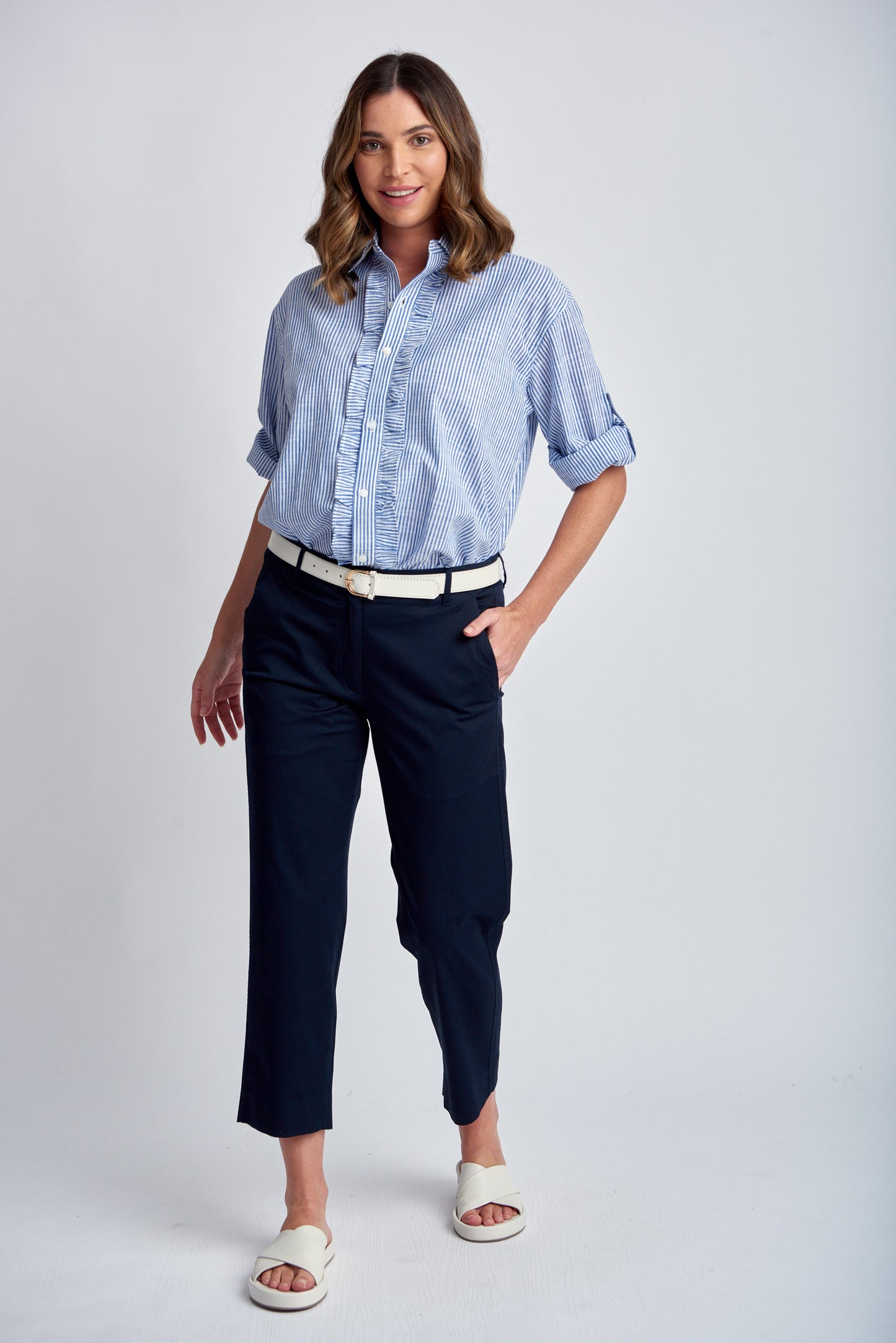 Straight Leg Cropped Pant (5236-S24)