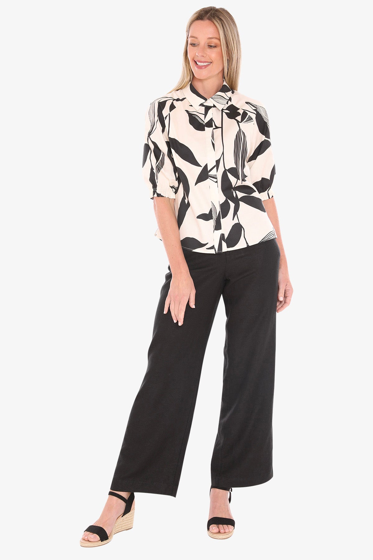 Vine Print Shirt (596J3091)