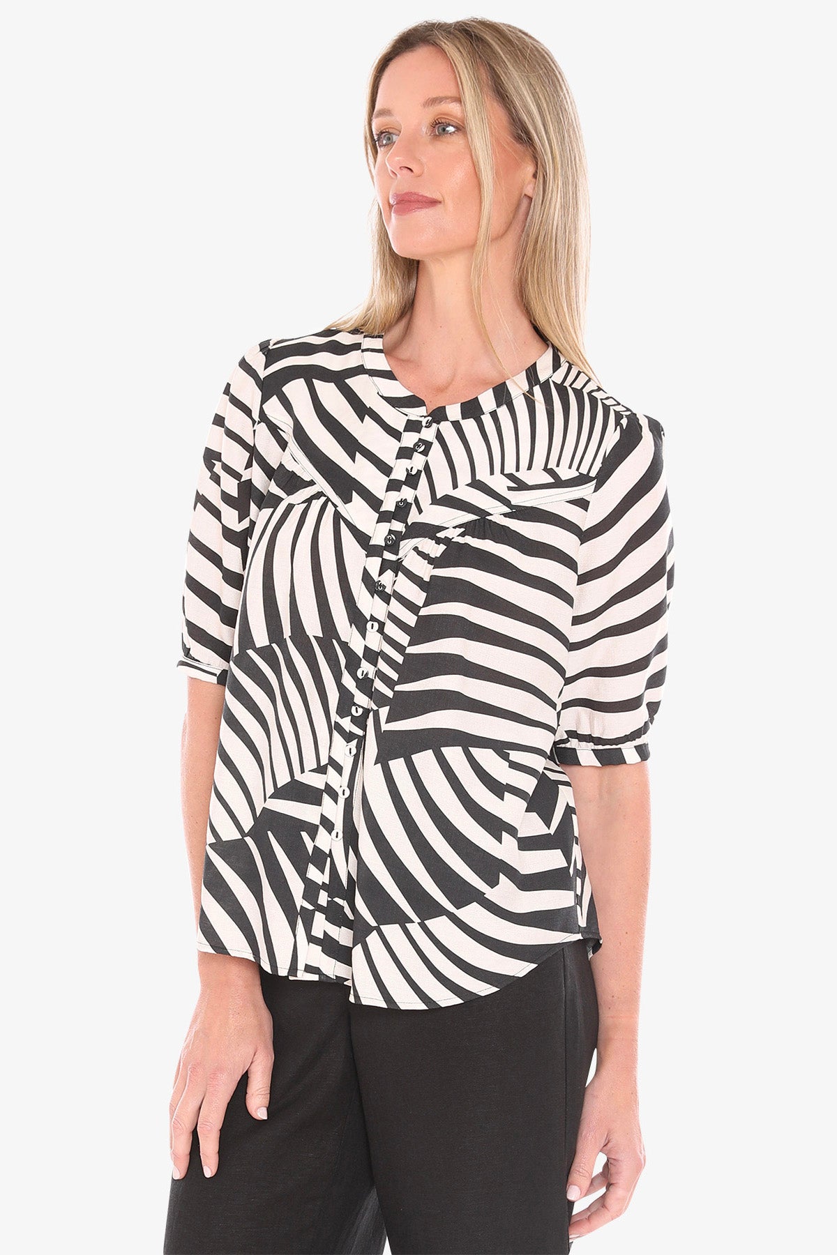 Abstract Fern Top (596J31790