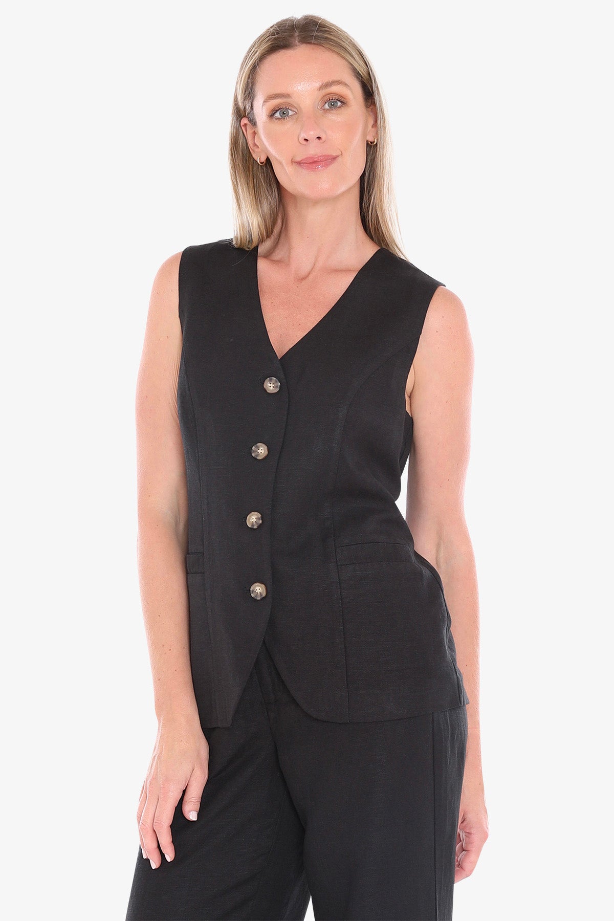Button Vest (596J4092)