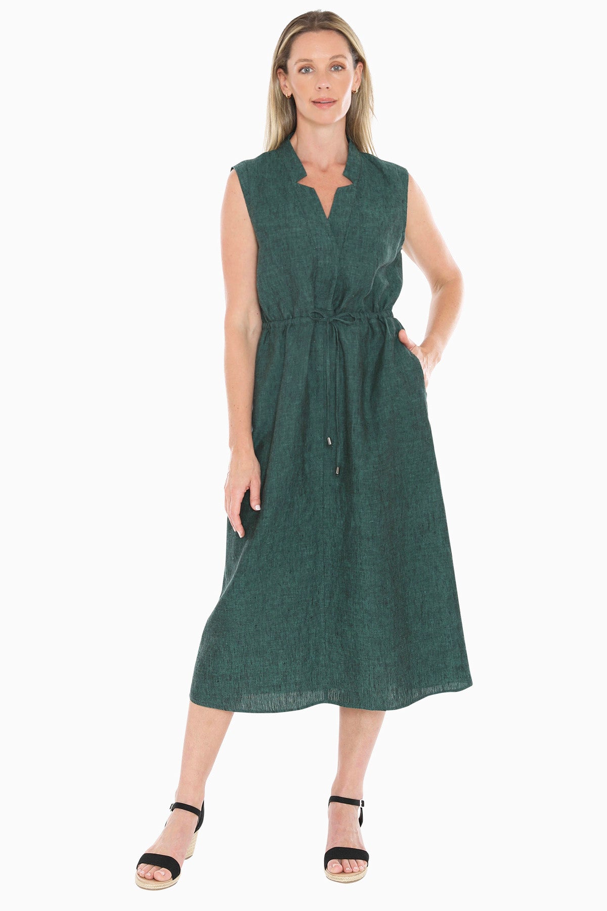 Drawstring Waist Dress (596J5074)