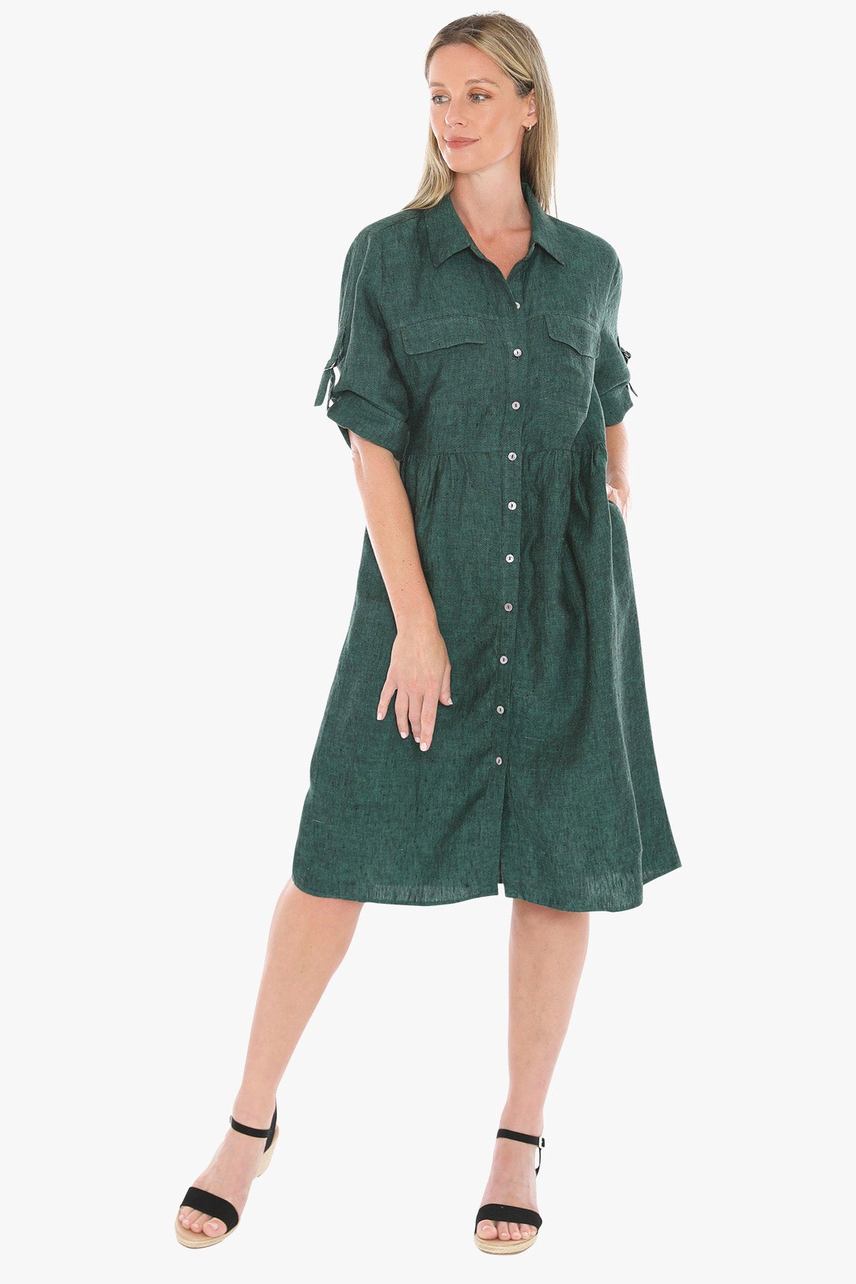 D Ring Sleeve Dress (596J5098)