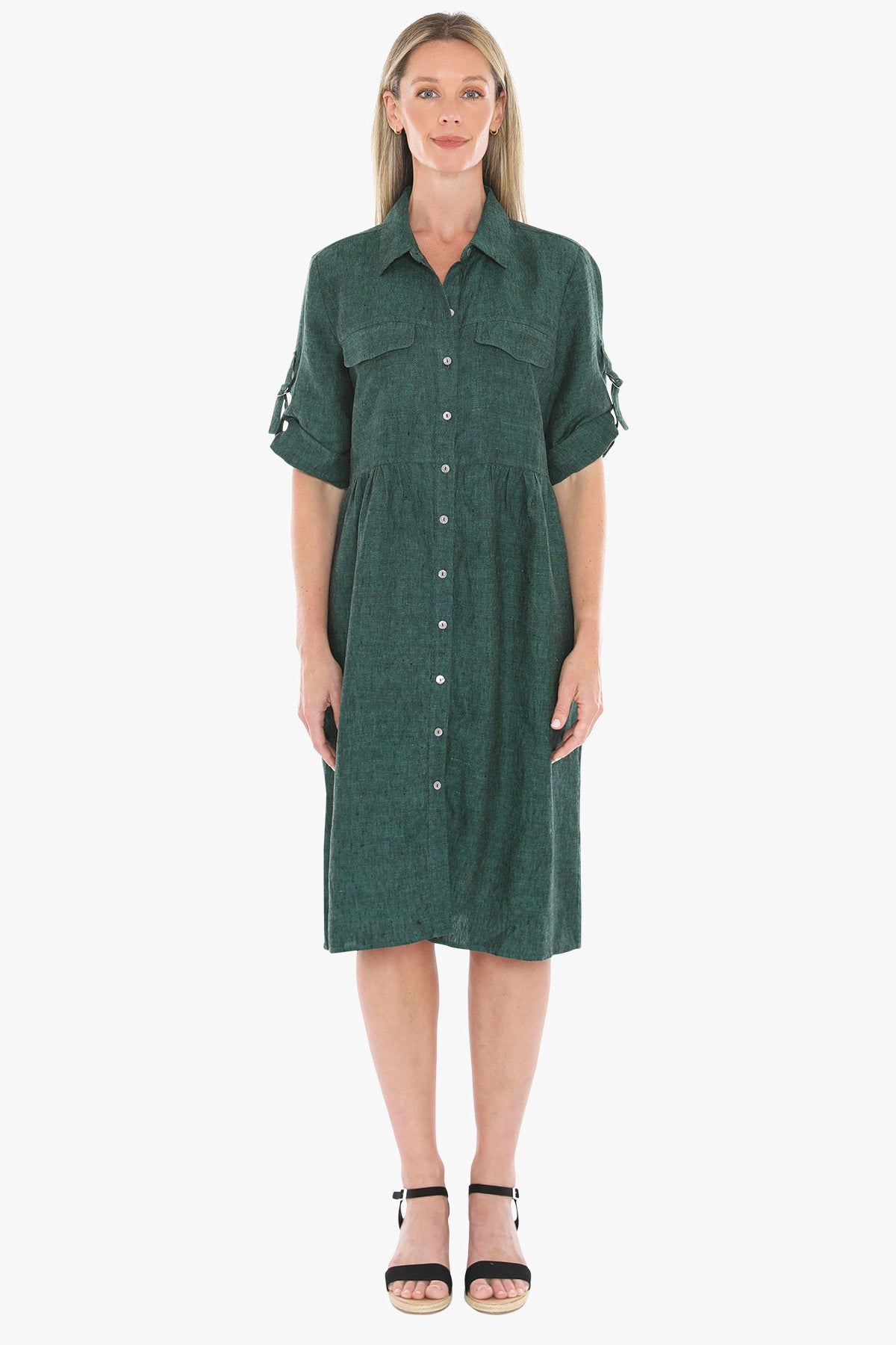 D Ring Sleeve Dress (596J5098)