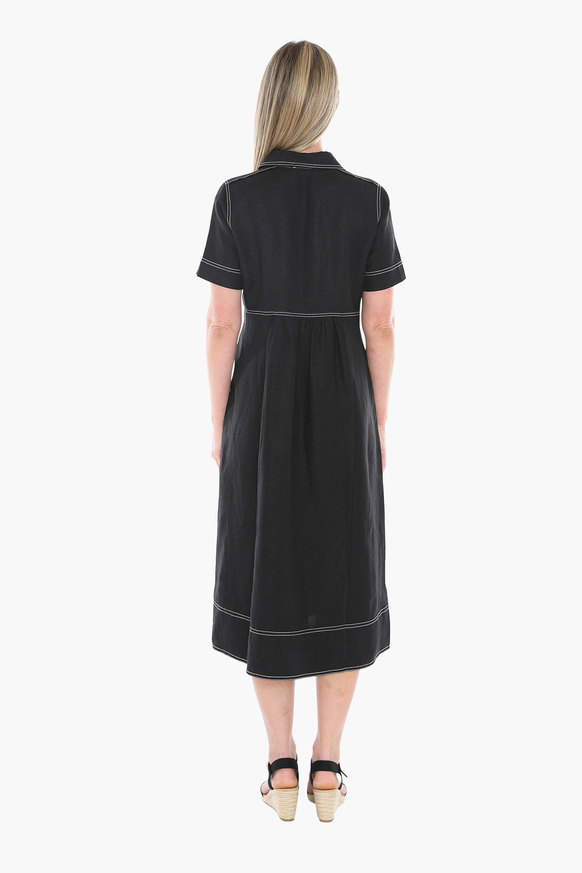 Contrast Stitch Dress (596J5100)