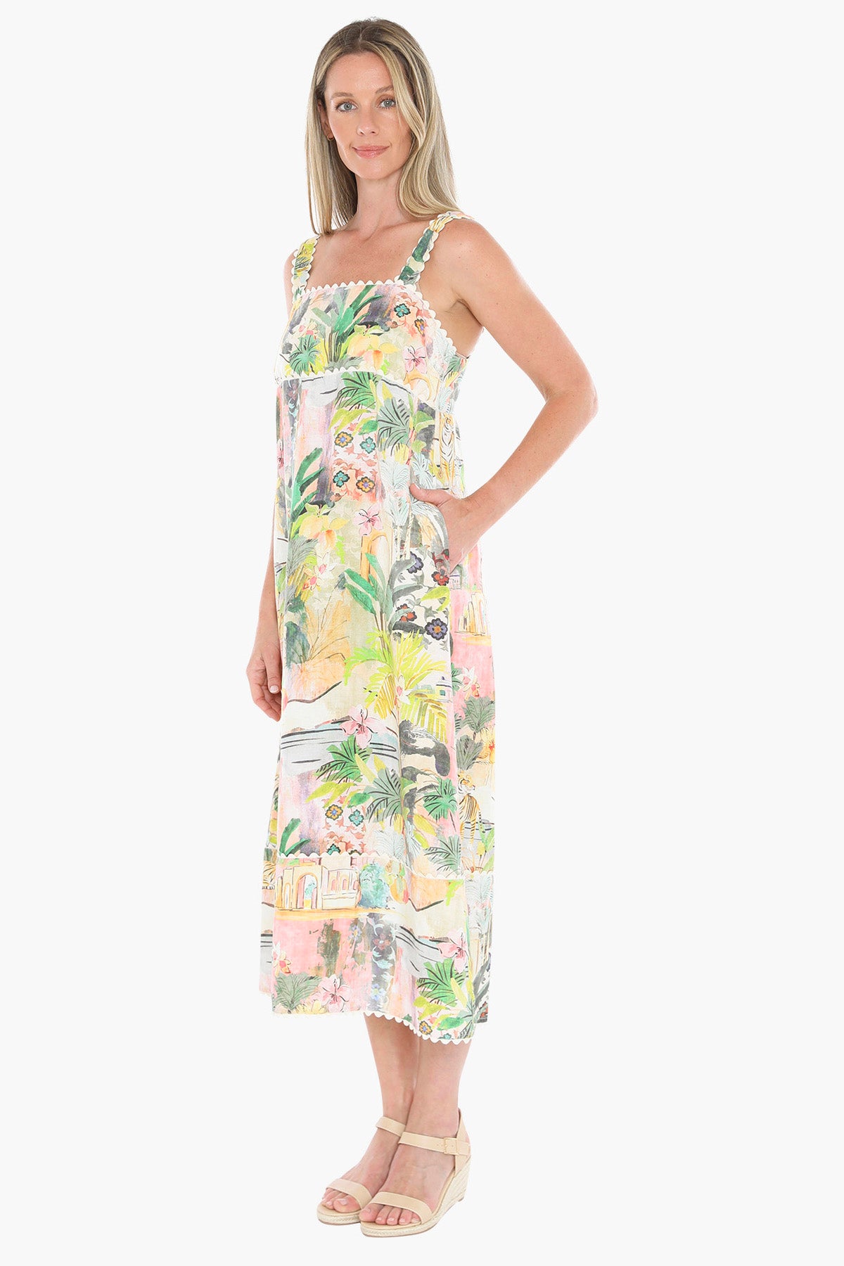 Tiger Island Ric Rac Dress (596J5159)