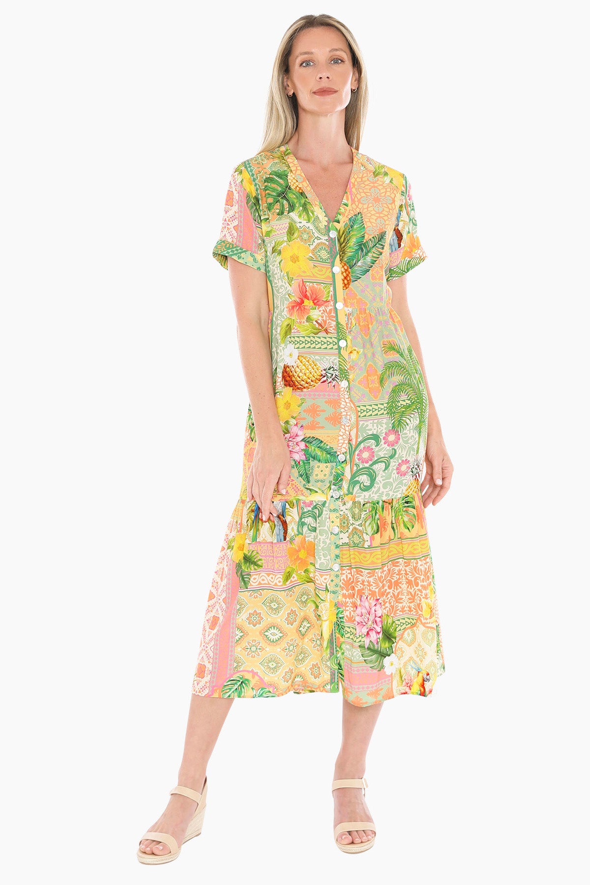 Pina Colada Tiered Dress (596J5161)