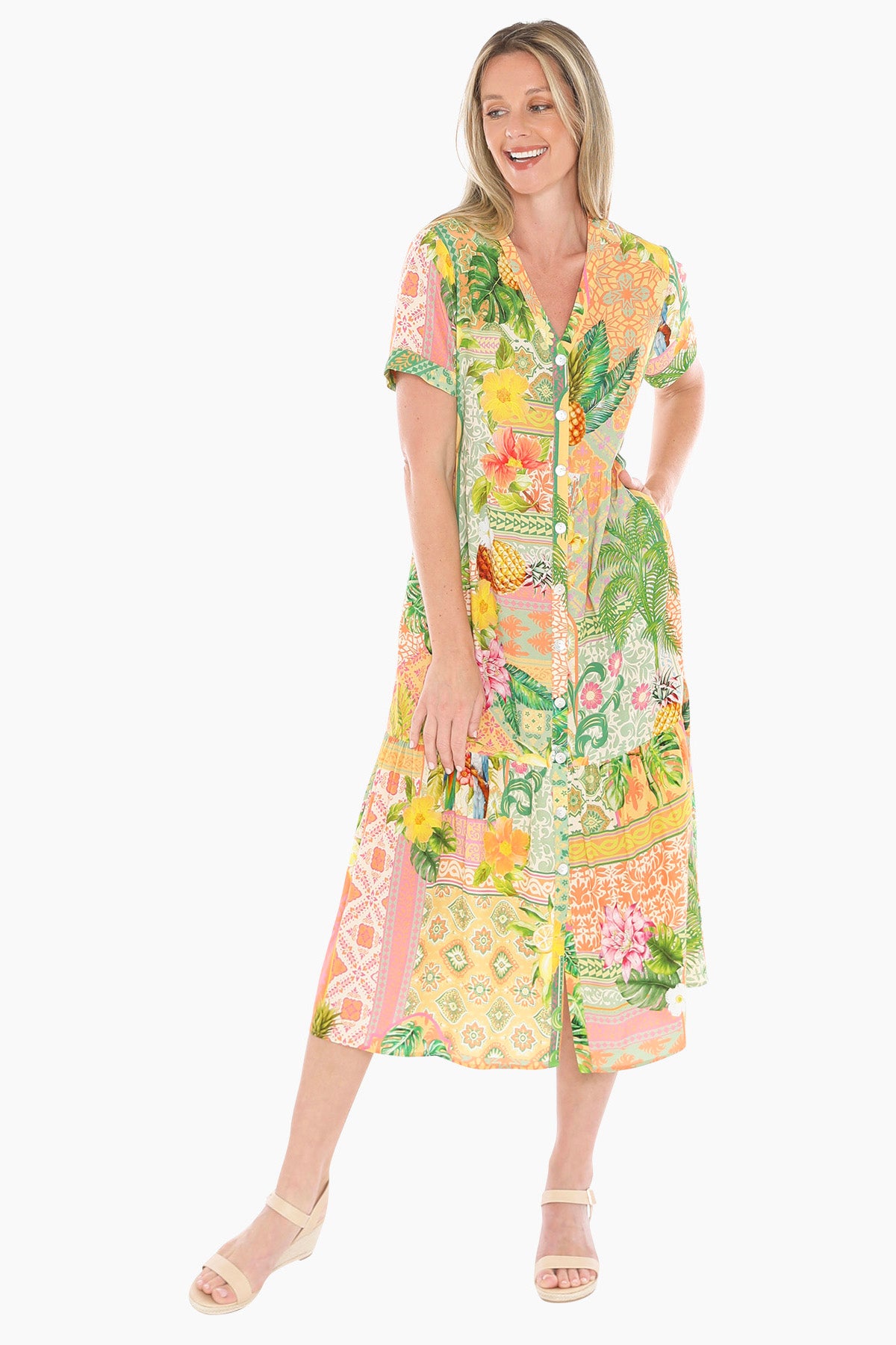 Pina Colada Tiered Dress (596J5161)
