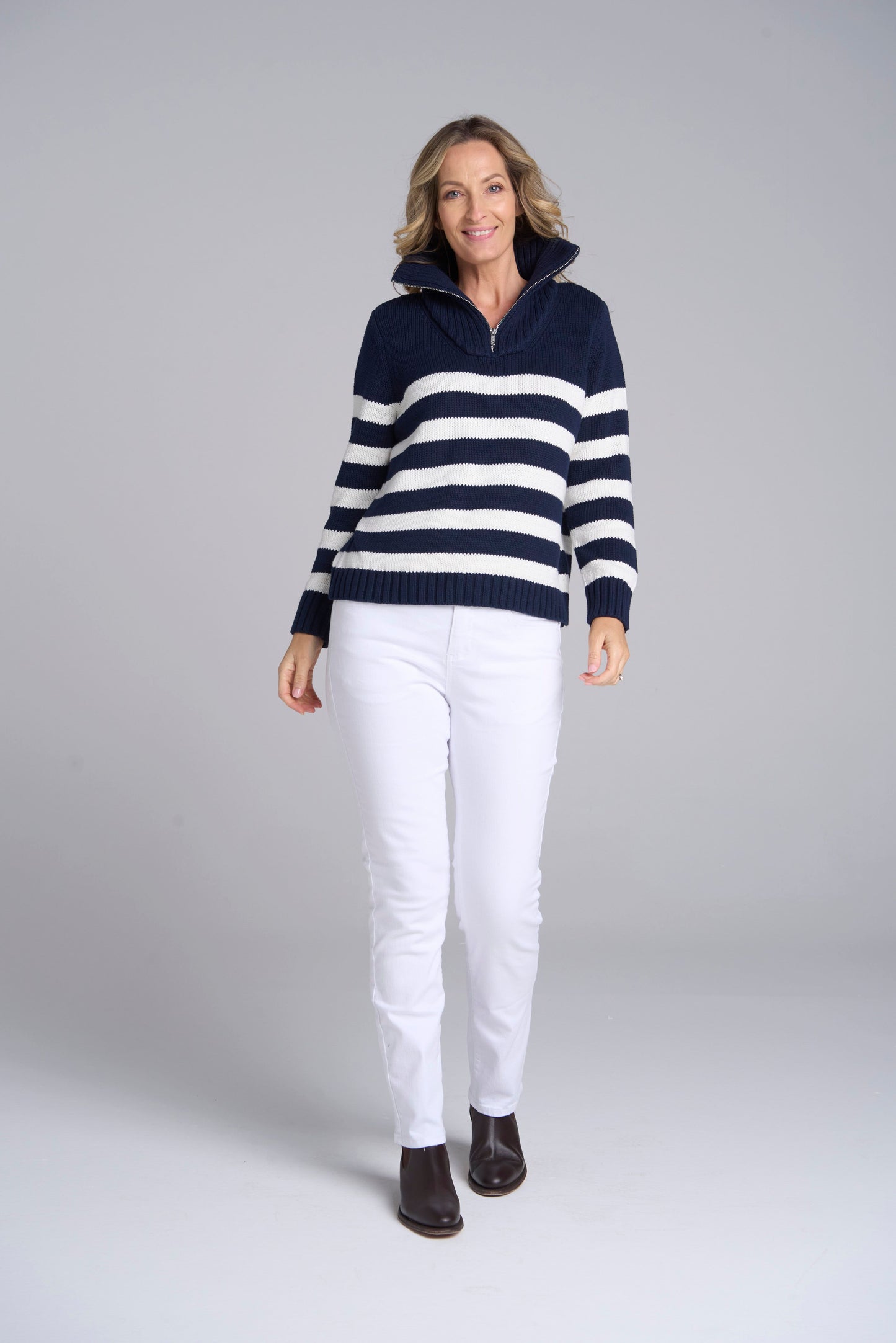 Stripe Chunky Jumper (8209-W25)