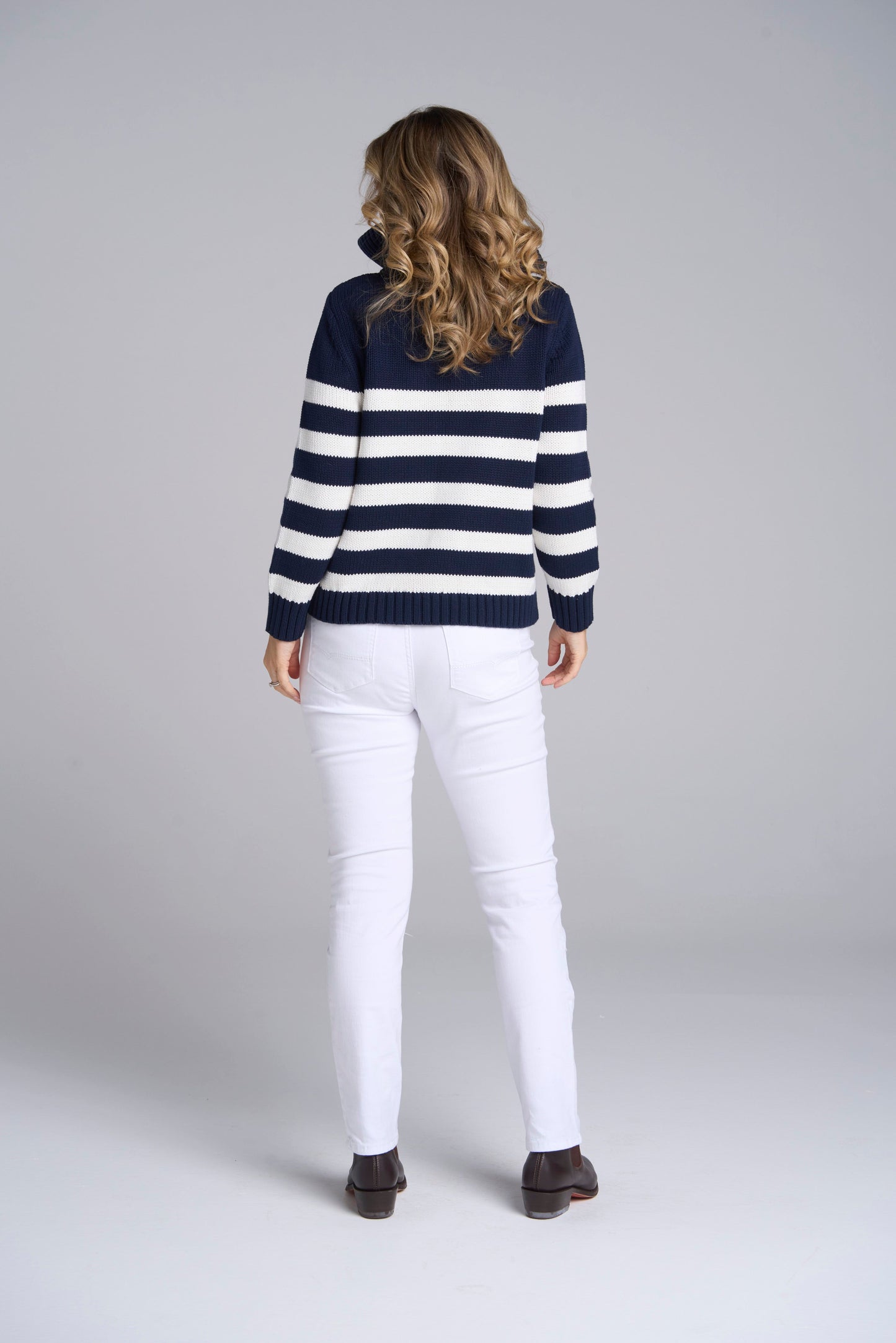 Stripe Chunky Jumper (8209-W25)