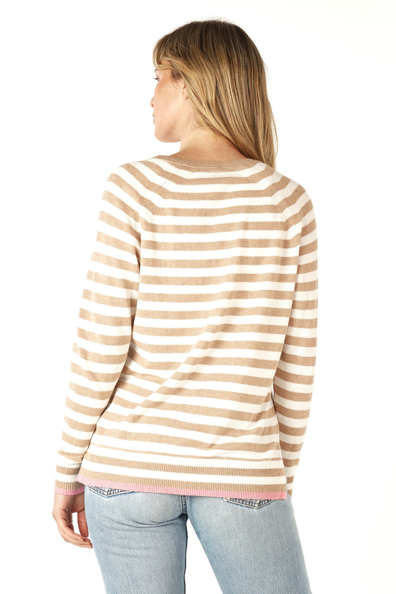 Essential Stripe V Top (ZP7146)