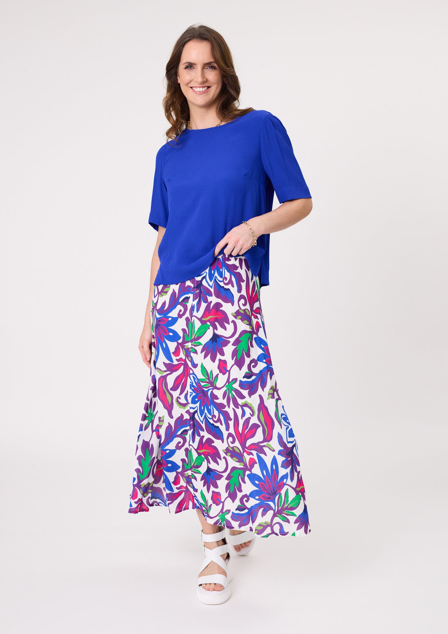 Ginevra Skirt Floral Print (251LTDSS25)