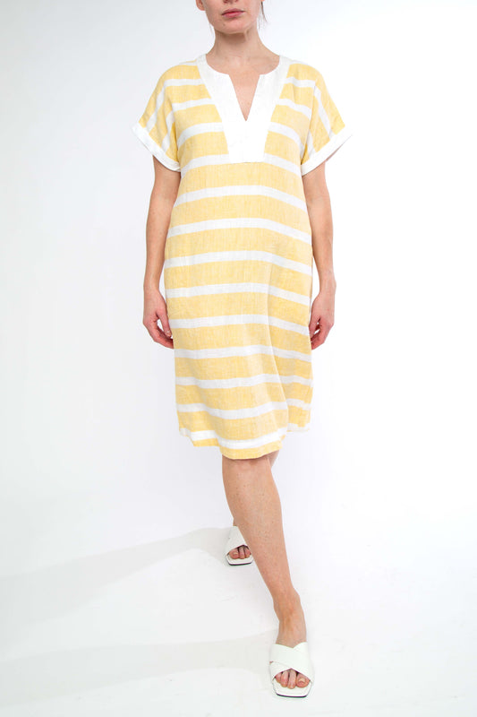 Stripe Linen Dress (P555538)