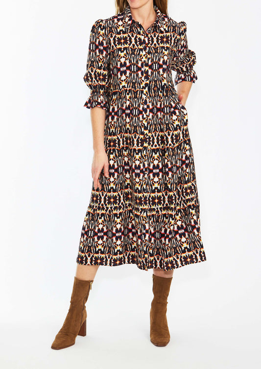 Batik Print Dress (P565515)