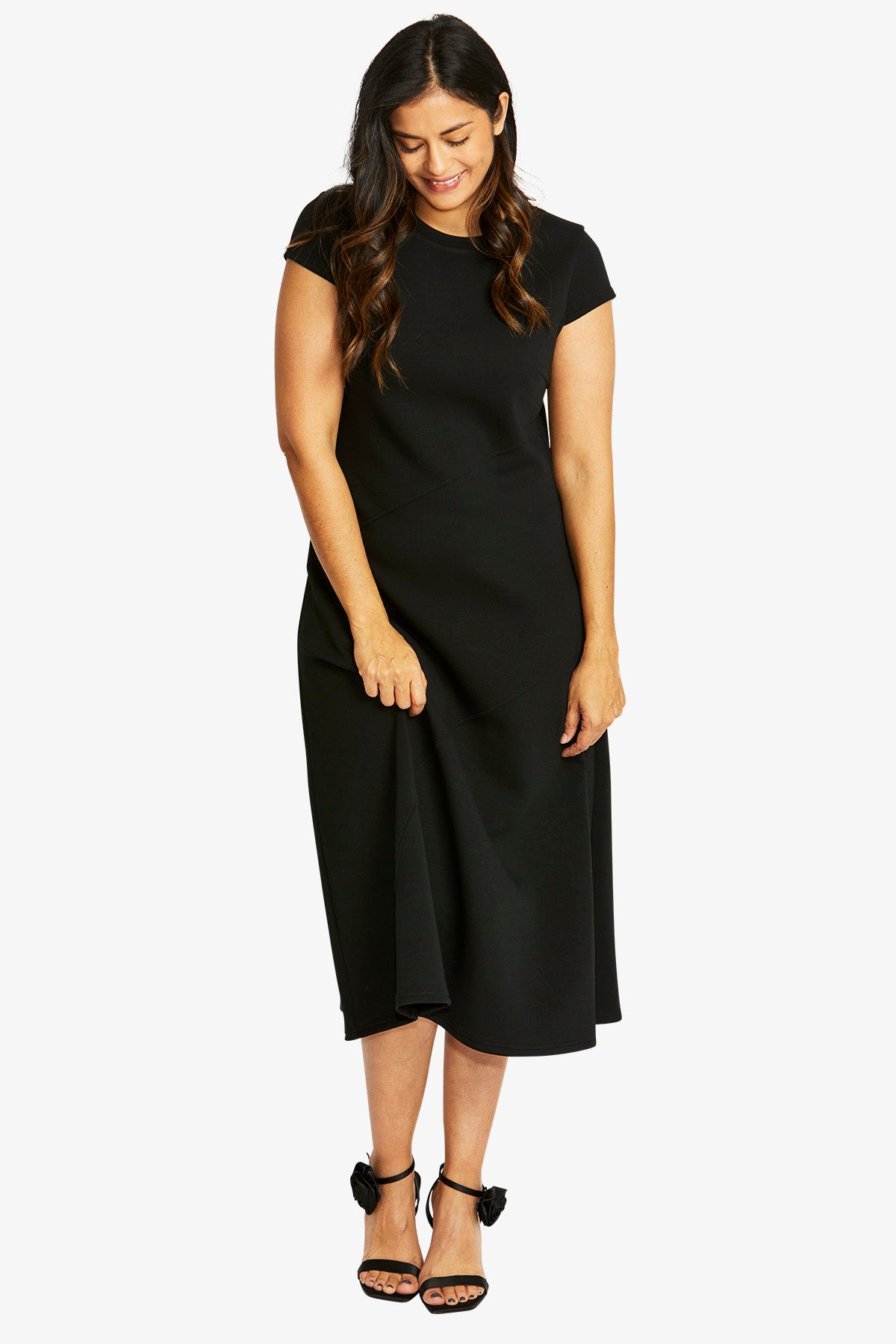 Ponti Seamed Dress (P585525)