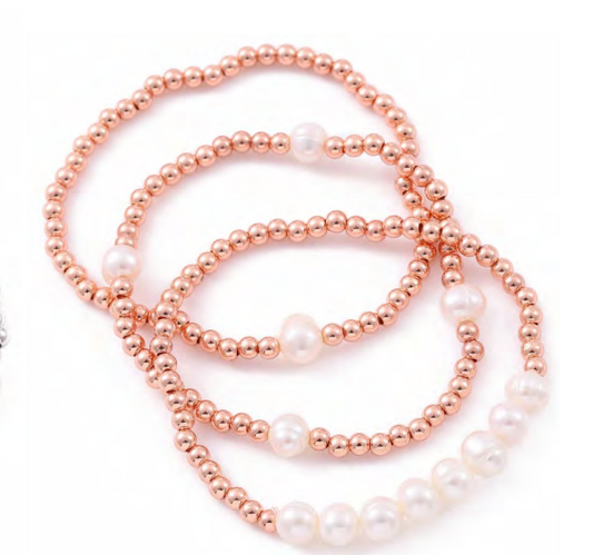 Set Of 3 Pearl Bracelets (BB20)