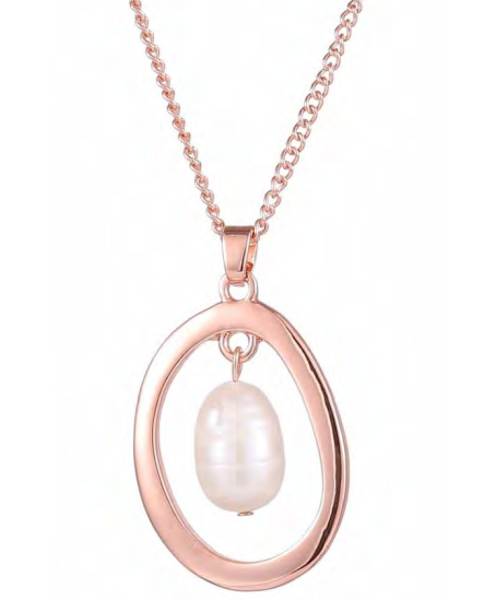Rose Gold Pear Necklace (BN19)