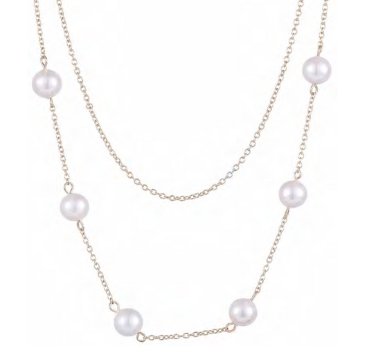 2-Chain Pearl Necklace (BN29)