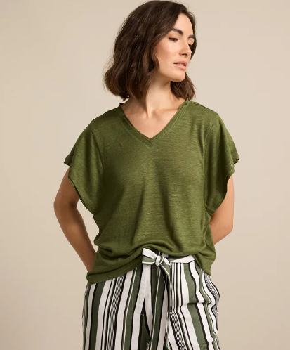 LINEN JERSEY TEE (YTMS57462)