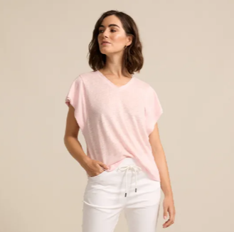 LINEN JERSEY TEE (YTMS57462)