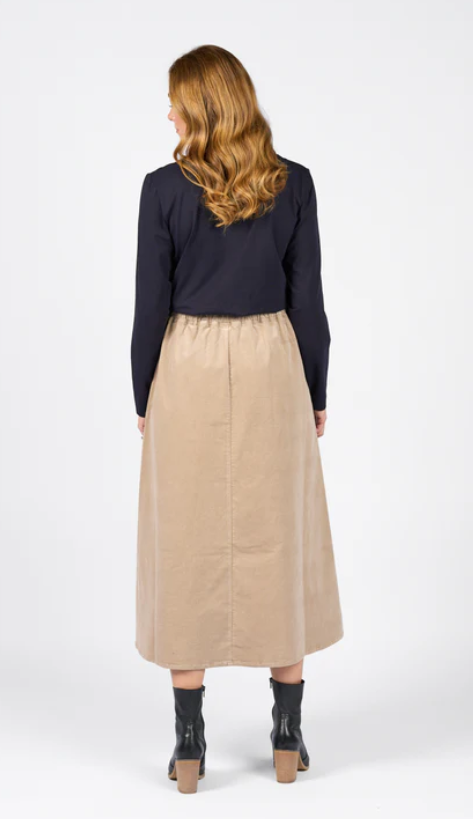 A Line Pull On Cord Skirt With Drawcord (7060M)