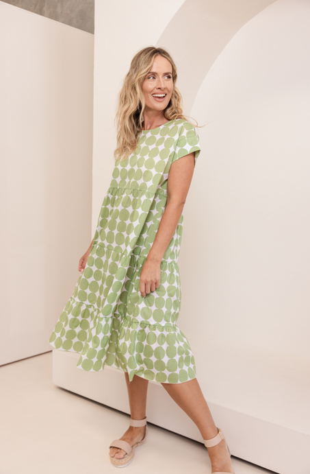 Sleeve Tiered Dress (SS507)