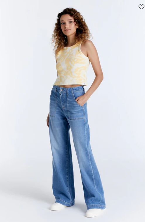High Waist Wide Leg Jean (Lulu)