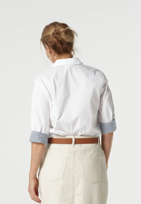 Classic Cotton 3/4 Sleeve Shirt (4436)