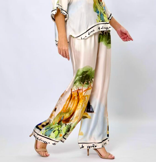 POSITANO PRINT WITH WRITING PANTS (LSP25-114C)
