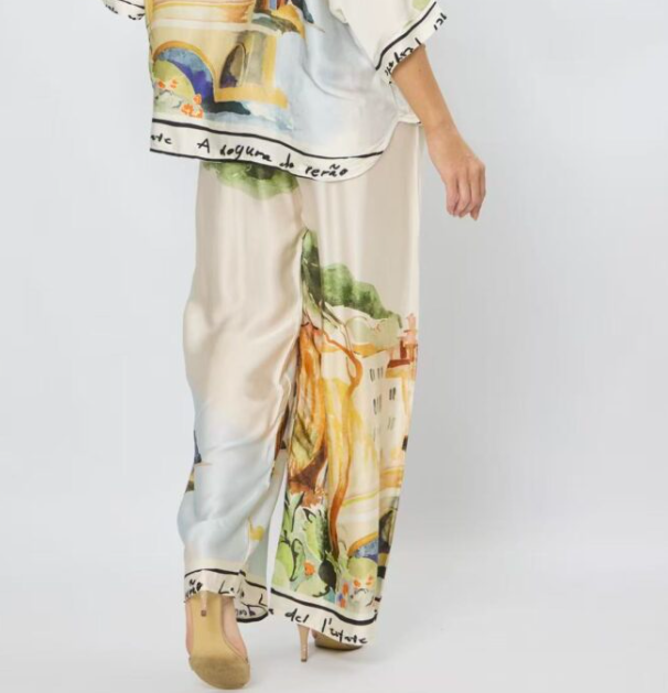 POSITANO PRINT WITH WRITING PANTS (LSP25-114C)