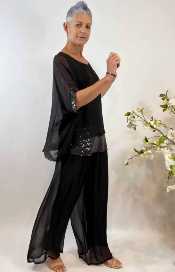 SILK BLENDED PANTS (LSP21-255A)