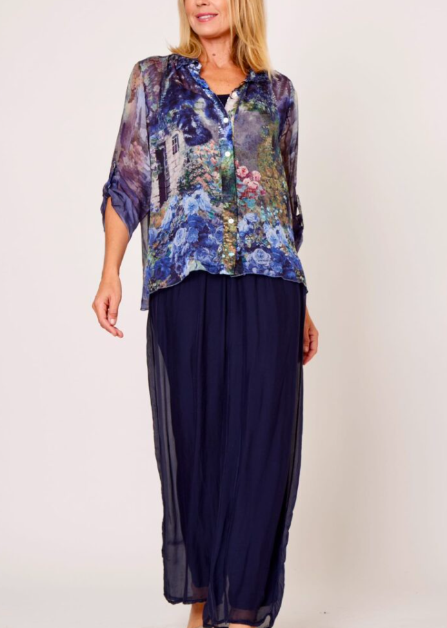 SILK BLENDED PANTS (LSP21-255A)