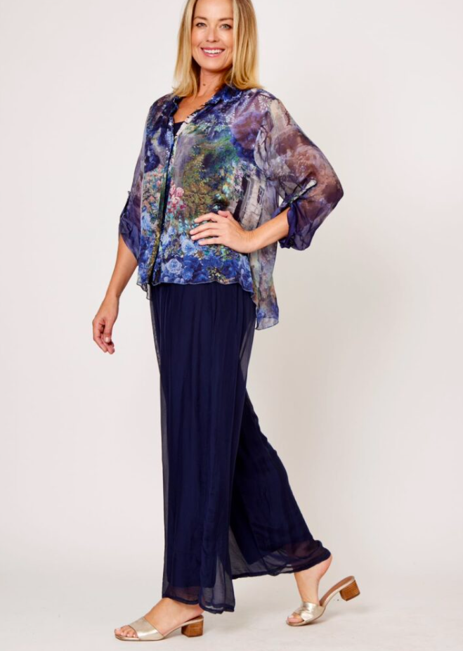 SILK BLENDED PANTS (LSP21-255A)
