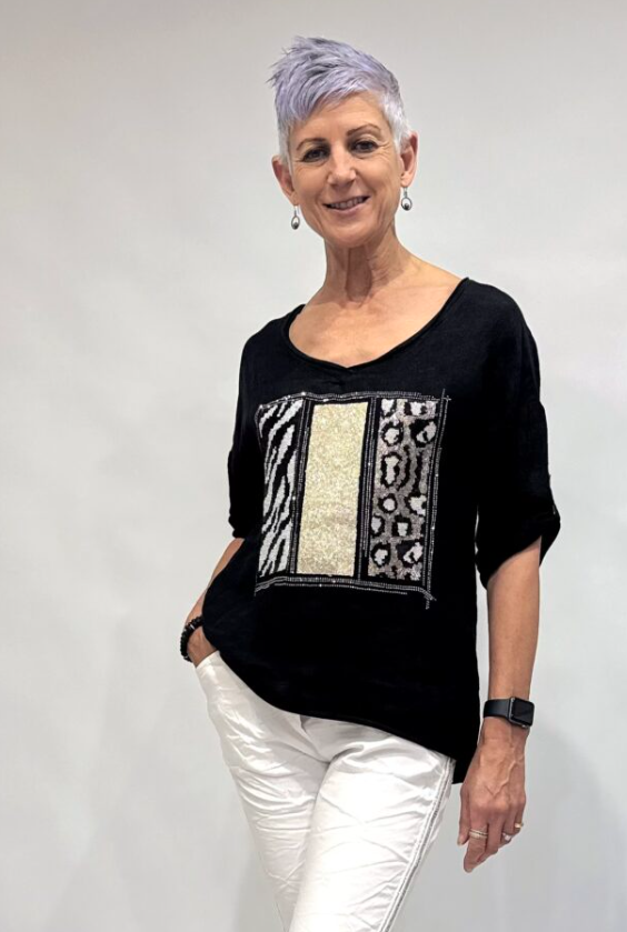 BLING PATCHES ATTACHED TOP (LST25-510)