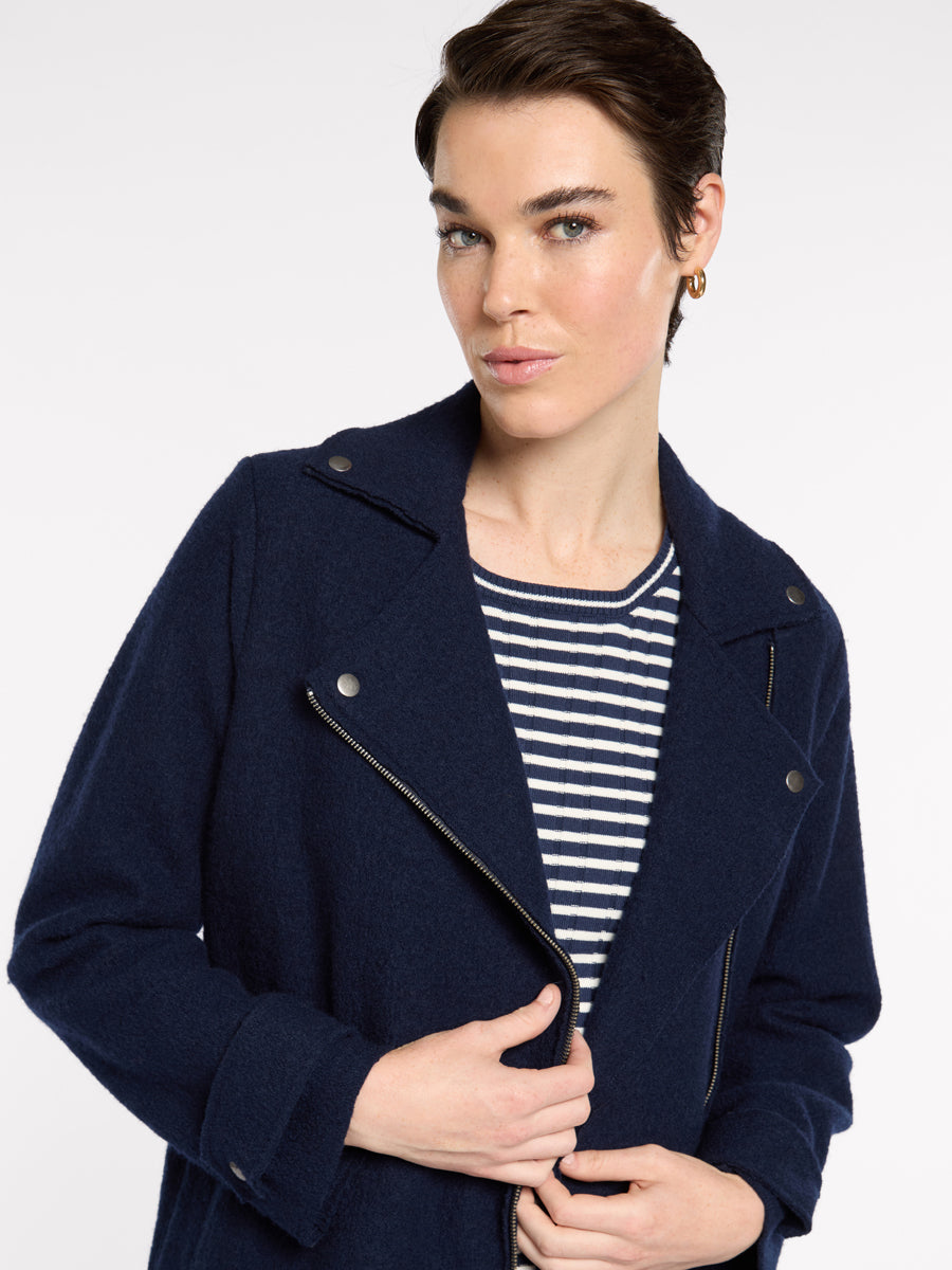 Boiled Wool Moto Coat (YTMP3624)