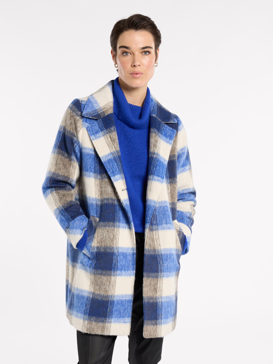 Brushed Check Coat (YTMP6108)