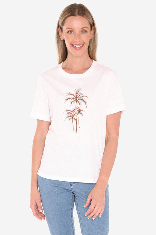 Beaded Palm Tee (59612015)