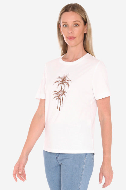 Beaded Palm Tee (59612015)