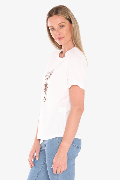 Beaded Palm Tee (59612015)