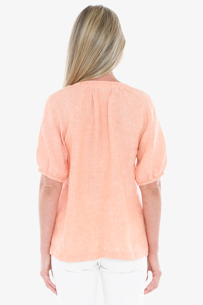 Gather V-Neck Top (596J3002)
