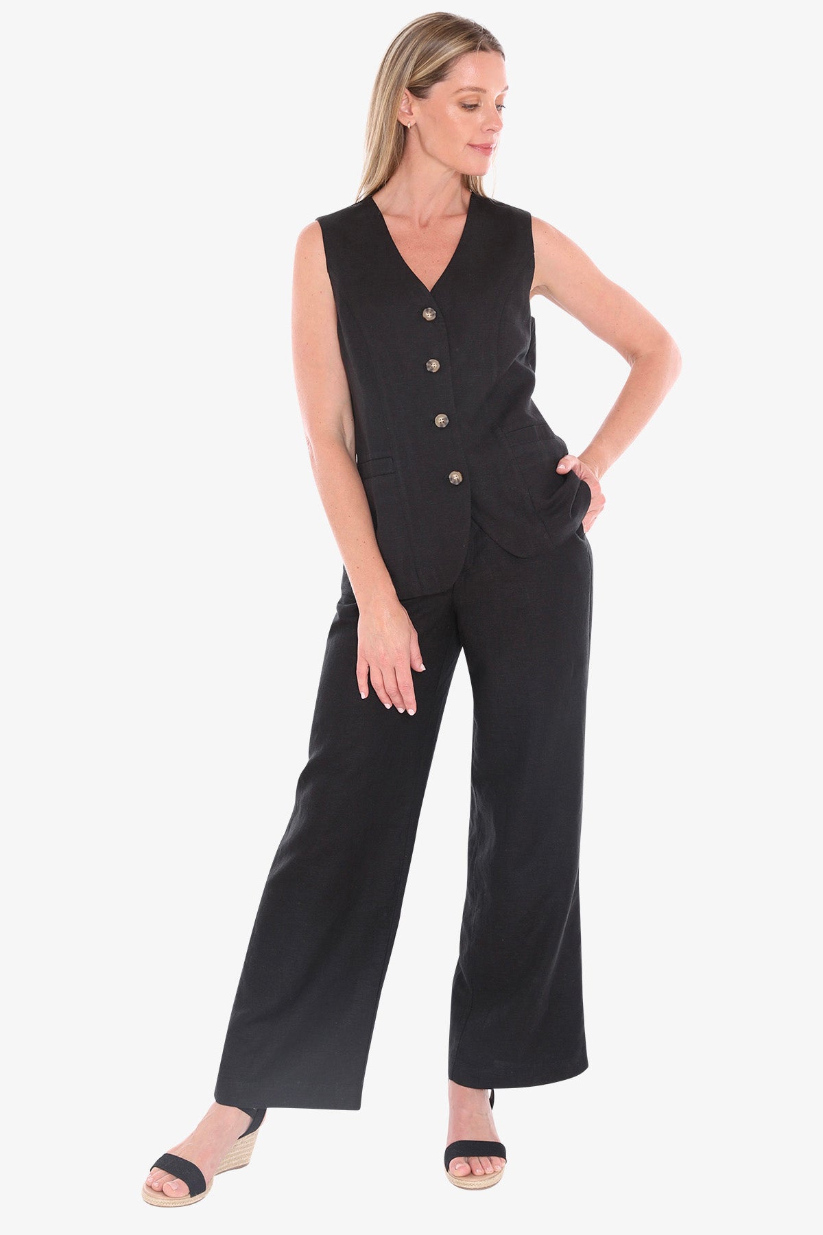 Button Vest (596J4092)