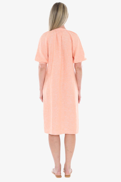 Button Neck Dress (596J2010)