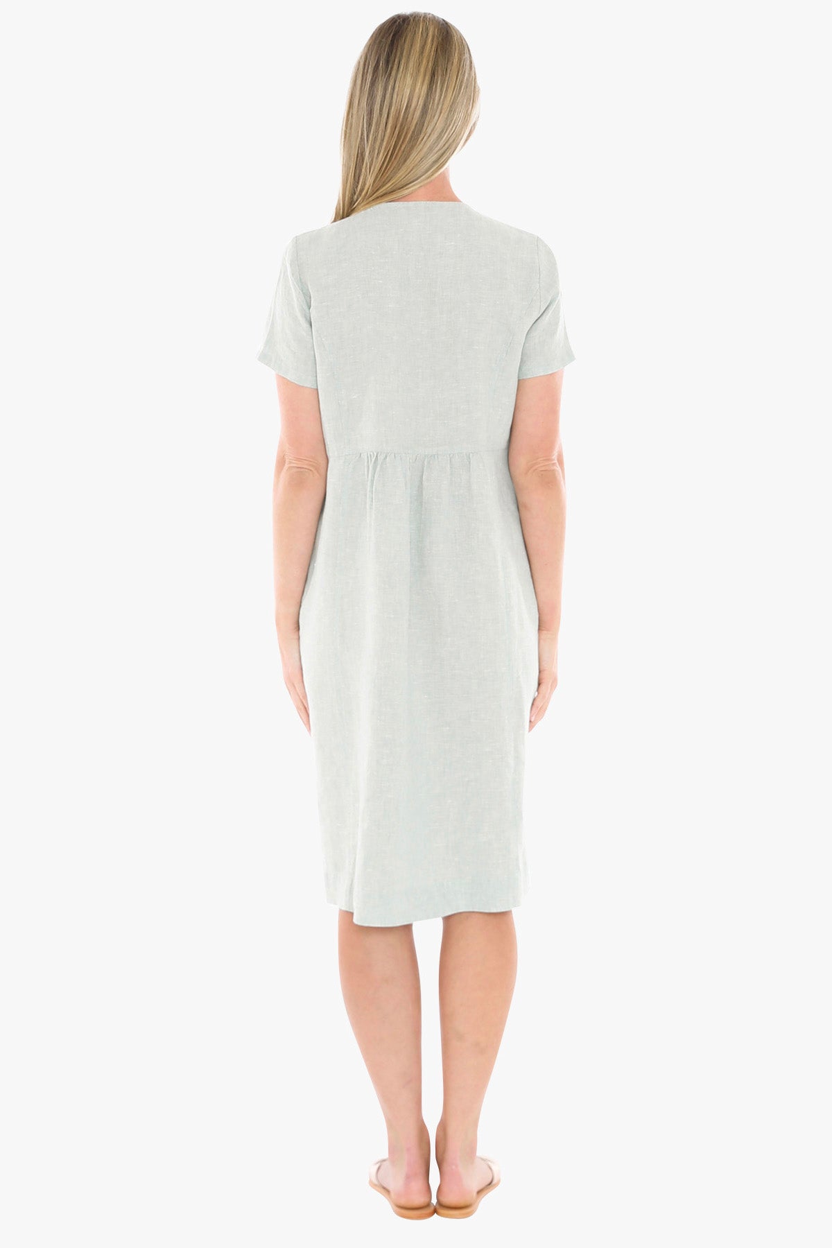Side Button Dress (596J5027)