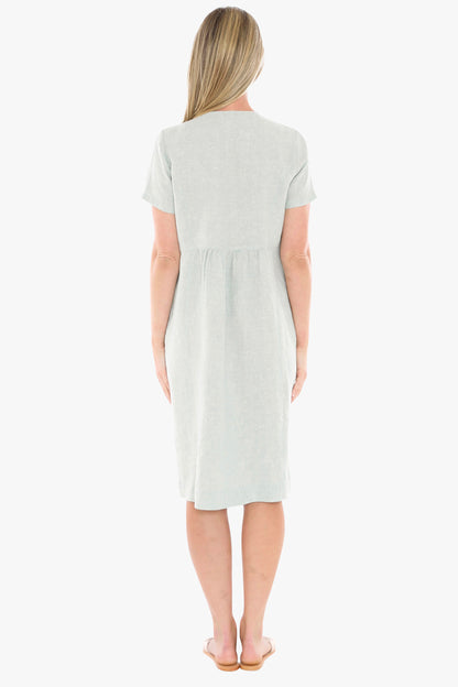 Side Button Dress (596J5027)