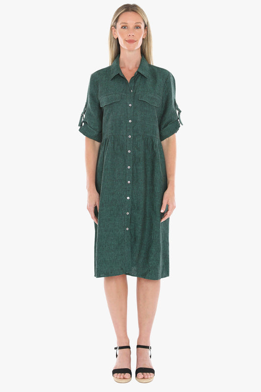 D Ring Sleeve Dress (596J5098)