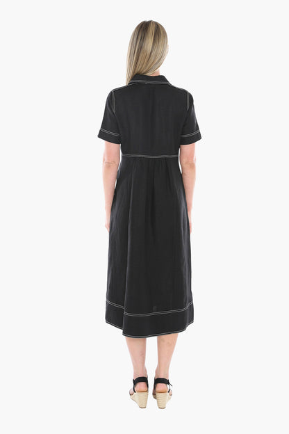 Contrast Stitch Dress (596J5100)