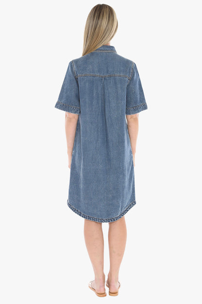 Soft Denim S/S Dress (596J5129)