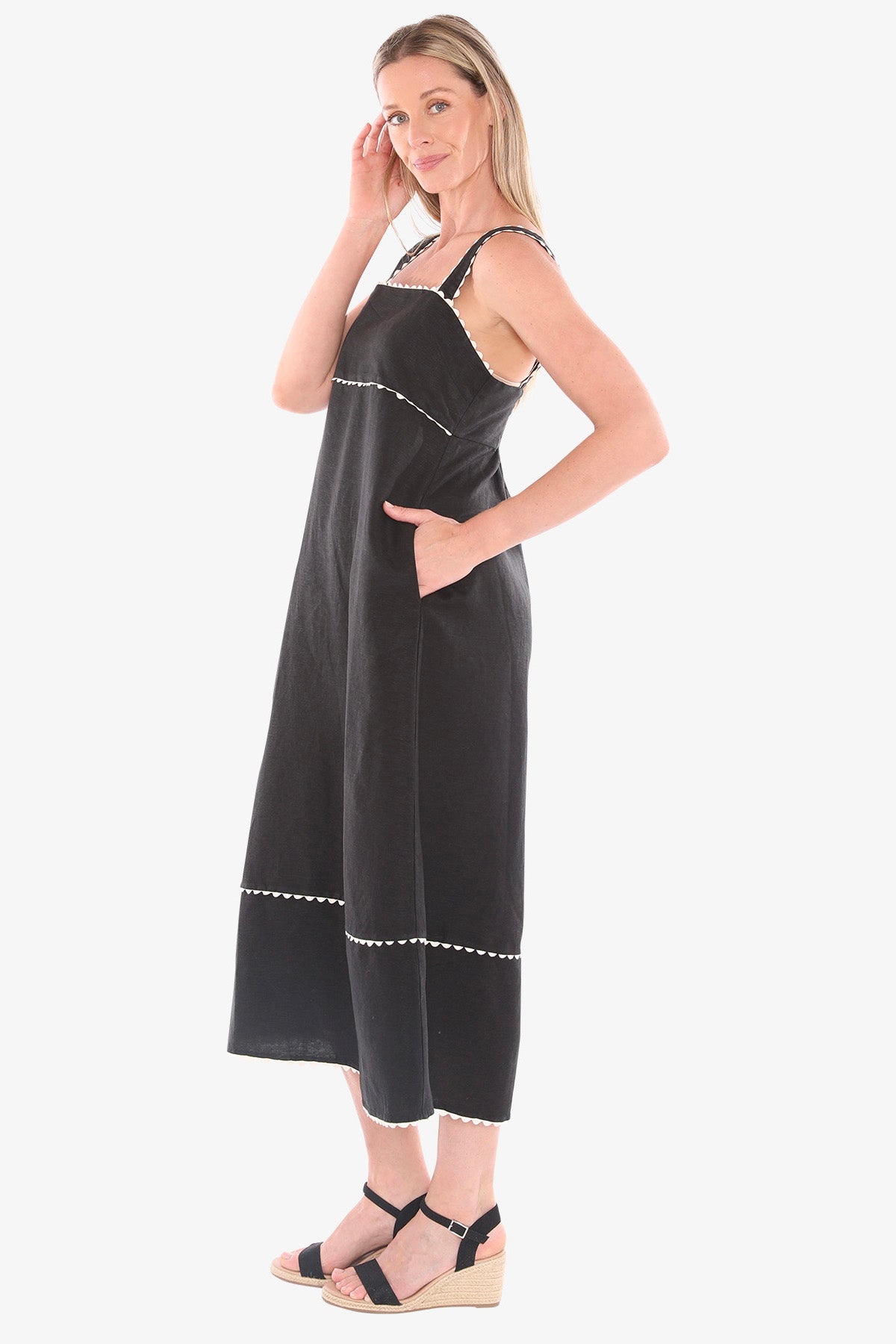 Ric Rac Maxi Dress (596J5158)