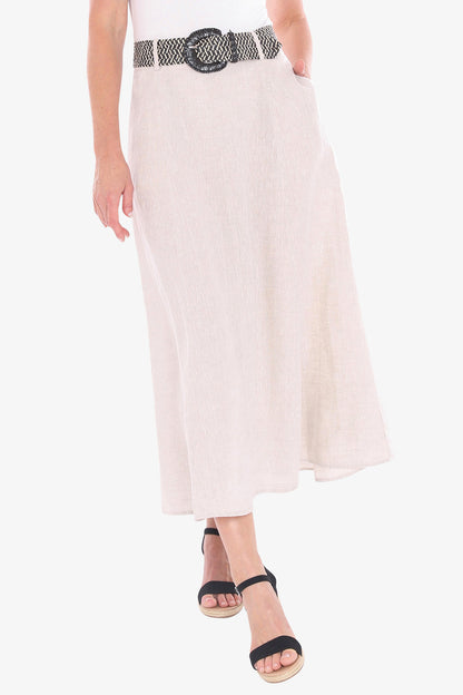 Belted Panel Skirt (596J6135)