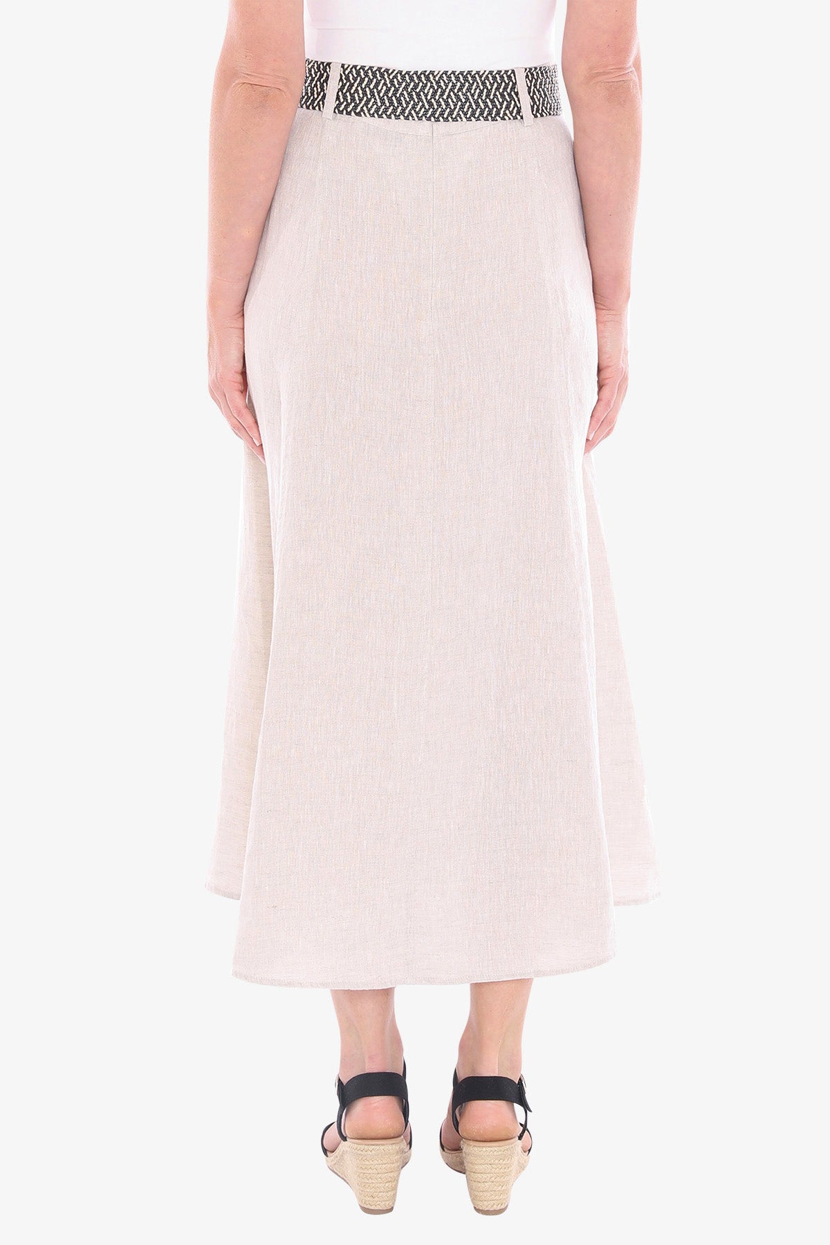 Belted Panel Skirt (596J6135)